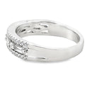 .50ct Diamond Fashion band rings 14KT White Gold