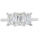 2.00ct Lab Grown Diamond 3 Stone Ring 14KT White Gold