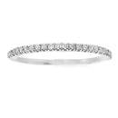 Genuine .13ct Diamond Wedding Band Ring 10KT White Gold