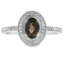 .42ct Quartz Diamond Ring 10KT White Gold