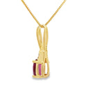 Rhodolite Garnet Fashion Pendants 10KT Yellow Gold