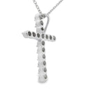 .50ct Cross Religious Pendant Sterling Silver