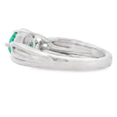 .58ct Emerald Zircon Ring Sterling Silver