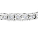 Lab Grown Diamond Tennis Bracelet Sterling Silver