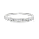 .11ct Diamond Wedding Band Ring 14KT White Gold