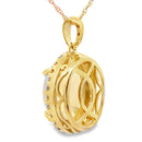 2.39ct Opal Diamond Fashion Pendants 10KT Yellow Gold