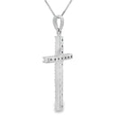 .25ct Diamond Cross Religious Pendant 14KT White Gold