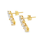 Lab Grown Diamond Dangle Earrings 14KT Yellow Gold