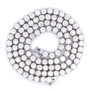 45.00ct Moissanite Tennis Necklace Sterling Silver