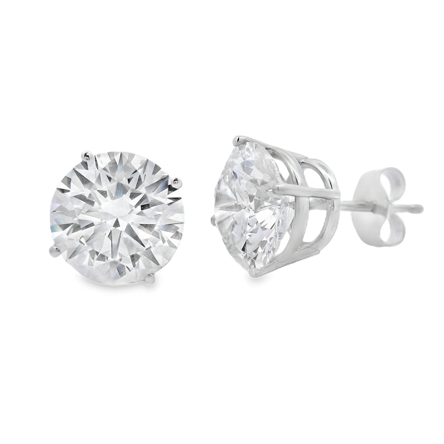 4.00ct Lab Grown Diamond Stud Earrings 14KT White Gold