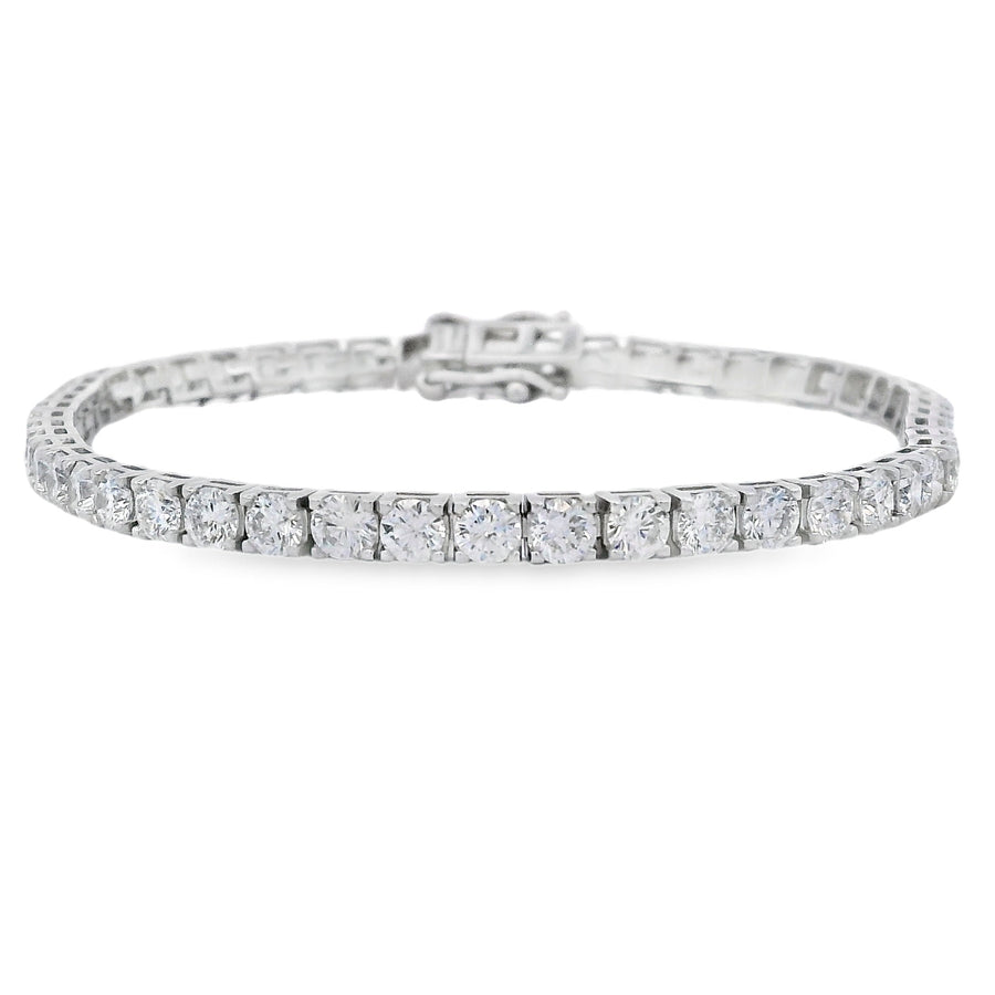 Lab Grown Diamond Tennis Bracelet Sterling Silver