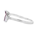 .35ct Ruby Diamond Ring 14KT White Gold