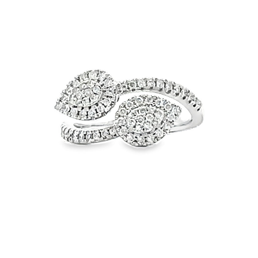 Genuine .50ct Diamond Ring 10KT White Gold