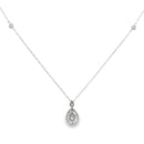 Genuine .32ct Diamond Fashion Pendants 14KT White Gold