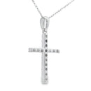.25ct Diamond Cross Religious Pendant 14KT White Gold