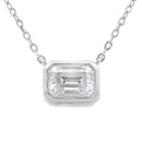 .85ct Moissanite Pendant Sterling Silver
