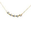 Sapphire Diamond Fashion Pendants 10KT Yellow Gold
