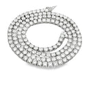 15.14ct Moissanite Tennis Necklace Sterling Silver