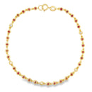 .95ct Ruby Diamond Bracelet 14KT Yellow Gold