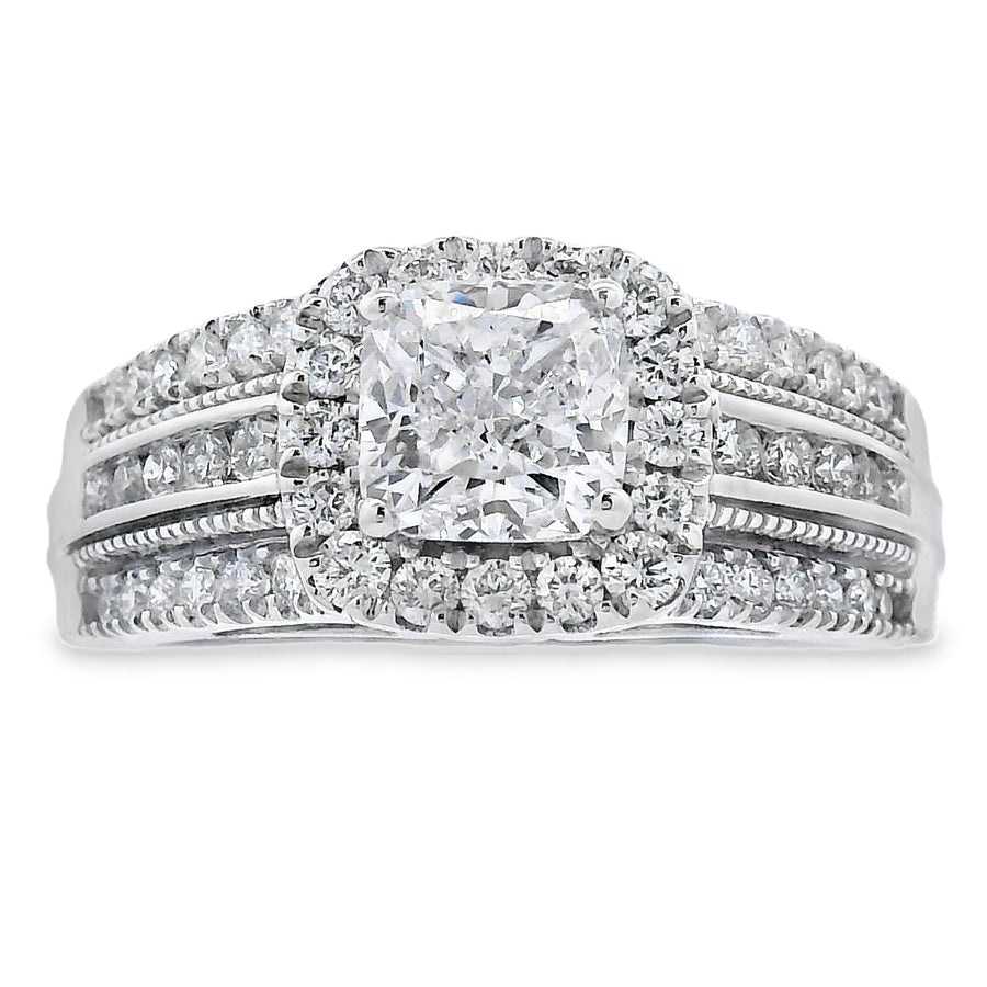 1.53ct Lab Grown Diamond Eng Only 10KT White Gold