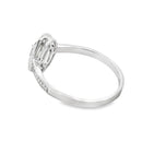.54ct Peridot Diamond Ring 10KT White Gold