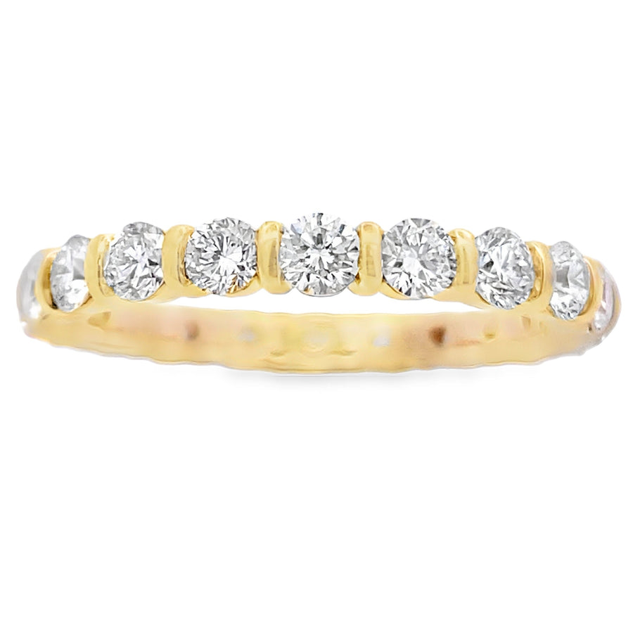 Lab Grown Diamond Wedding Band Ring 14KT Yellow Gold