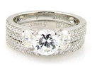 1.05ct Engagement Ring Set 18KT White Gold