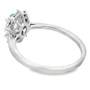 .43ct Aquamarine Diamond Ring 10KT White Gold