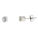 1.00ct Diamond Stud Earrings 14KT White Gold