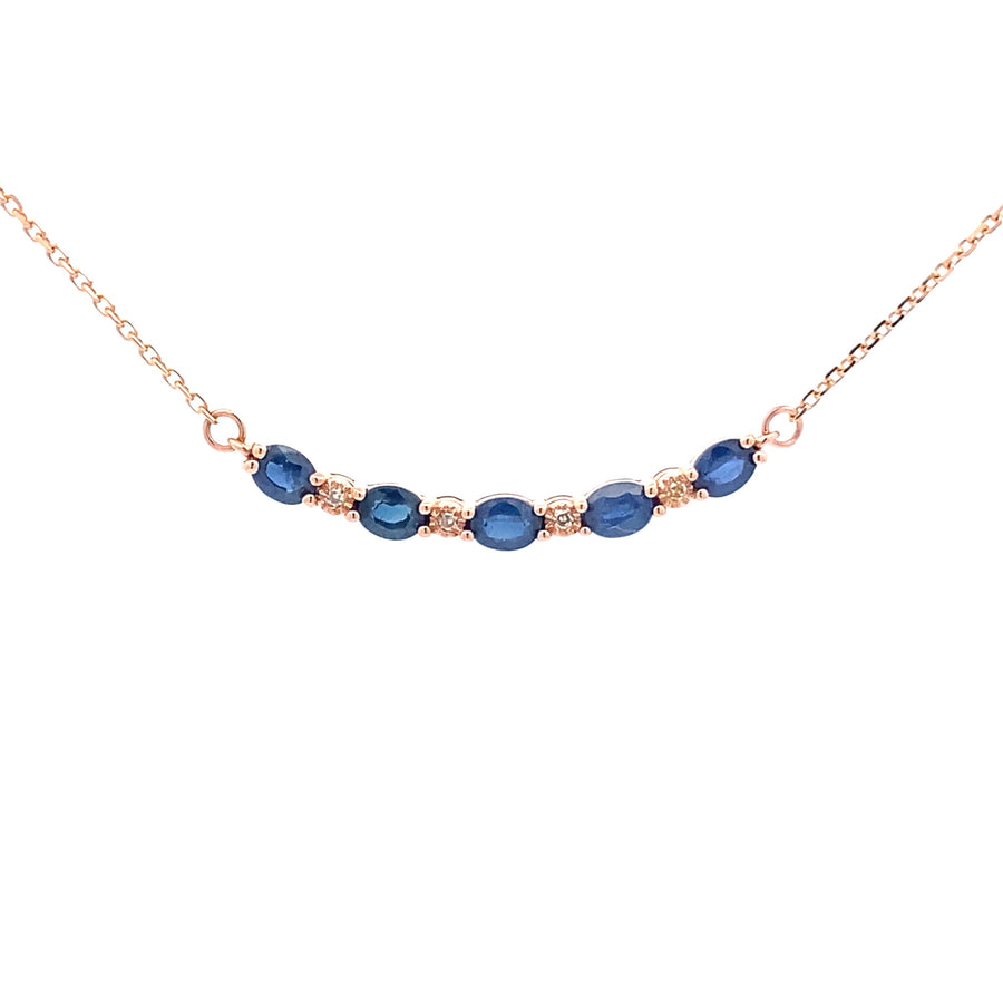 .73ct Sapphire Diamond Fashion Pendants 10KT Rose Gold