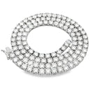 39.98ct Moissanite Tennis Necklace Sterling Silver