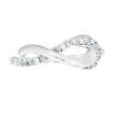 Natural .21ct Diamond Ring Sterling Silver