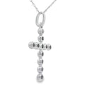 .20ct Diamond Cross Religious Pendant 14KT White Gold