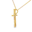 .10ct Diamond Cross Religious Pendant 14KT Yellow Gold