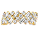 Lab Grown Diamond Fashion band rings 14KT Yellow Gold