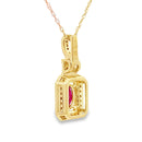 .66ct Ruby Diamond Fashion Pendants 10KT Yellow Gold