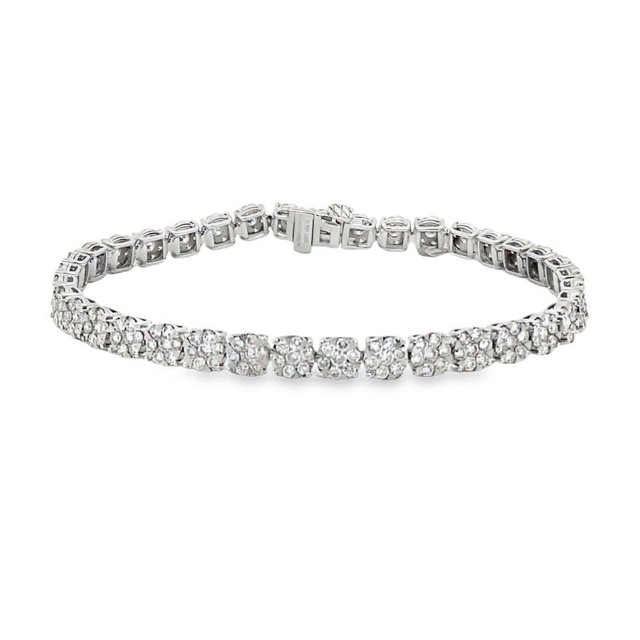 Lab Grown Diamond Tennis Bracelet 10KT White Gold