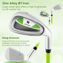 Individual Gold Club for Boys and Girls with Fiberglass Shaft and Headcover