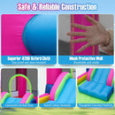 Inflatable Bounce House 4-in-1 Kids Princess-themed Bouncer Blow-up Bouncy Castle with 480 Blower