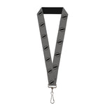 Lanyard - 1.0" - Reverse Flash Logo Gray Black