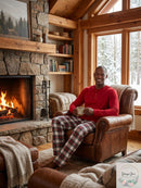 Family Pajamas Mens Knit Henley Pajama Top, Size S