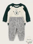 Carters Baby Boys 2-Pc. Faux-Fur Sweatshirt and Fleece Jogger Pants Set