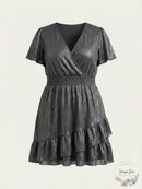 Michael Michael Kors Ruffled Faux-Wrap Dress