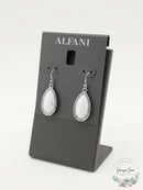 Alfani Women's Silver-Tone Stone Teardrop Drop Earrings