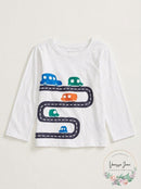 First Impressions Boys Long Sleeve Print T-Shirt