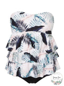 Island Escape Womens Tiered Tankini Top