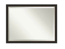 Amanti Art Rectangle Bronze/Copper Metallic Modern Mirror size 43.50 in.