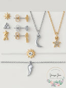 Rachel Rachel Roy Two-Tone Stud Earrings, Pendant Necklace & Bracelet 7-Pc.