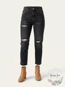Free People Womens Lita Crop Straight Leg High Rise Denim Jeans, Size 28