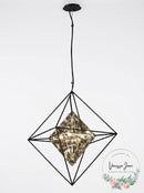 Troy Lighting Epic Pendant in Forged Iron, Size Medium